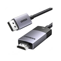 کابل تبدیل DisplayPort به HDMI یوگرین مدل DP115-80396 طول 1.5 متر با رزولوشن 8K