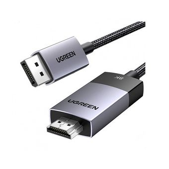 کابل تبدیل DisplayPort به HDMI یوگرین مدل DP115-80396 طول 1.5 متر با رزولوشن 8K