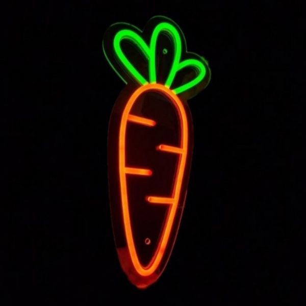 چراغ نئونی دیواری طرح هویج