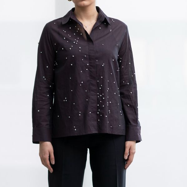 شومیز رکسان با سنگ دوزی