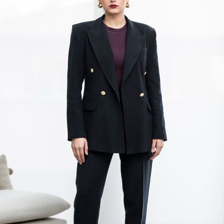 کت کتان اورسایز مشکی