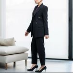 کت کتان اورسایز مشکی