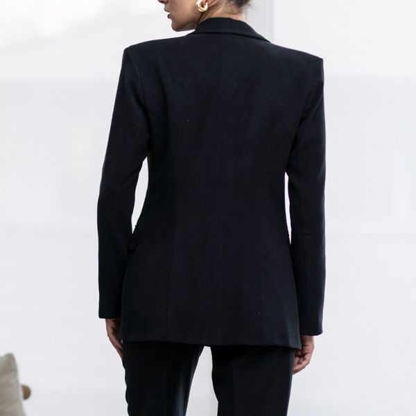 کت کتان اورسایز مشکی