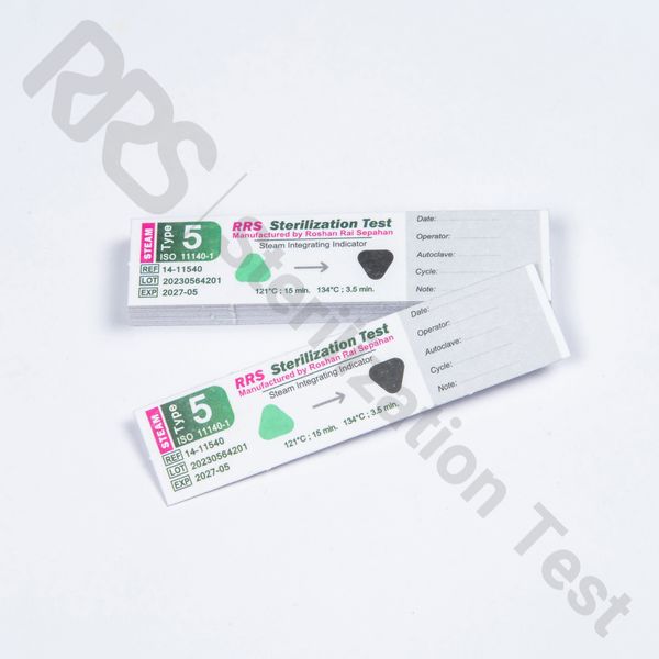 نشانگر شیمیایی بخار تایپ 5 (11540-14 RRS) - جعبه 1000 عددی