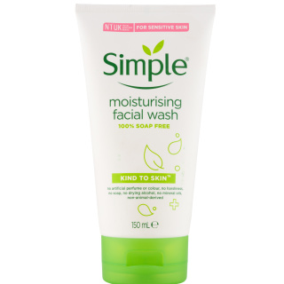 ژل شستشوی صورت سیمپل مدل Moisturizing حجم 150 میلی لیتر