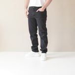 شلوار جین راسته بدون زاپ مردانه  مشکی و زغالی - کد 0069