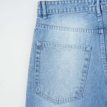 شلوار جین مام فیت مردانه آبی روشن - کد 0073