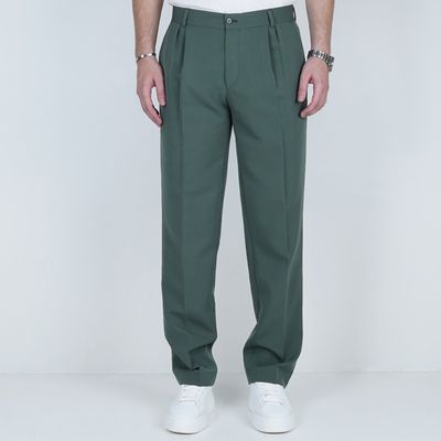 شلوار پارچه ای نیم بگ SB4 - سبز