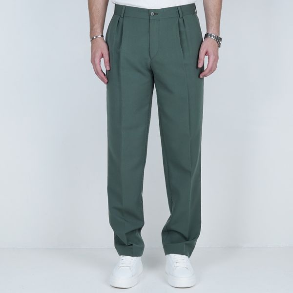 شلوار پارچه ای نیم بگ SB4 - سبز