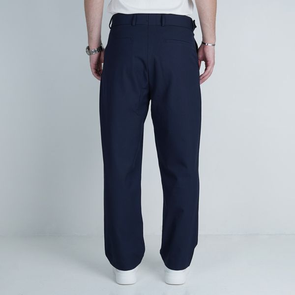 شلوار پارچه ای نیم بگ PHILIP PLEIN - رنگ سرمه‌ای