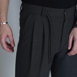 شلوار پارچه ای نیم بگ ZARA مدل بنددار - رنگ ذغالی