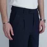 شلوار پارچه ای نیم بگ FERRAGAMO  – رنگ سرمه ای