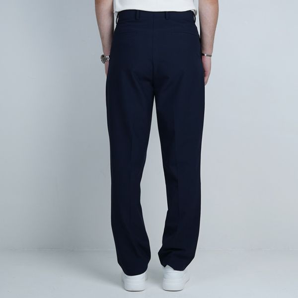 شلوار پارچه ای نیم بگ FERRAGAMO  – رنگ سرمه ای