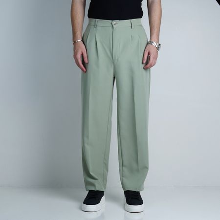 شلوار پارچه ای بگ AMIRI مدل پشت کش – رنگ سبز پاستیلی