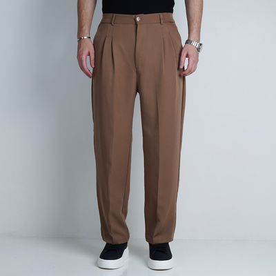 شلوار پارچه ای بگ AMIRI  مدل پشت کش – رنگ قهوه ای