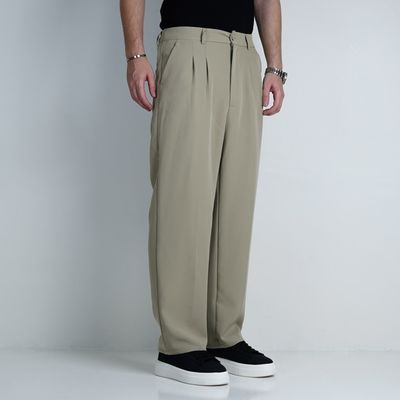 شلوار پارچه ای بگ AMIRI  مدل پشت کش – رنگ سبز سدری