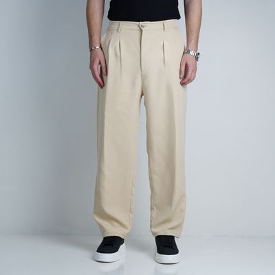 شلوار پارچه ای بگ AMIRI  مدل پشت کش – رنگ نباتی