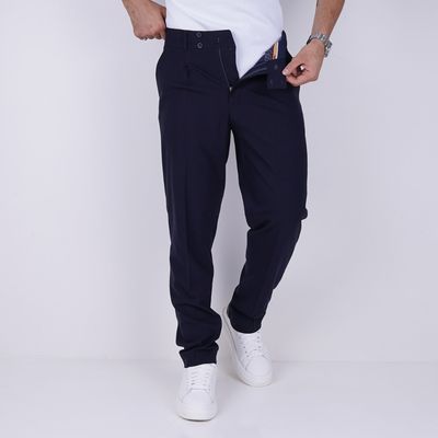 شلوار پارچه ای راسته از برند INCEPTION - رنگ سرمه ای