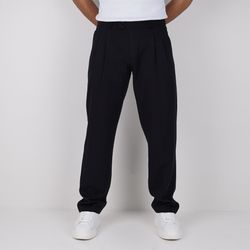 شلوار پارچه ای نیم بگ ZARA مدل بغل‌کش - رنگ مشکی