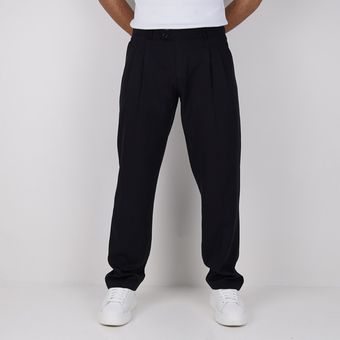 شلوار پارچه ای نیم بگ ZARA مدل بغل‌کش - رنگ مشکی
