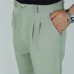 شلوار پارچه ای بگ AMIRI  مدل پشت کش – رنگ سبز پاستیلی