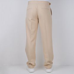 شلوار پارچه ای نیم بگ ZARA مدل بغل سگک – رنگ نباتی