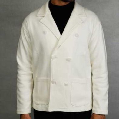 کت دبل برست سلانیک سومارو - سفید