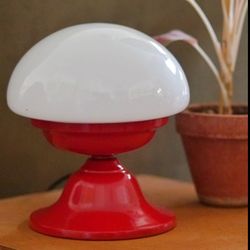 چراغ رنگی با حباب آنتیک ایتالیایی