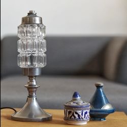 آباژور رومیزی با حباب آنتیک 1009