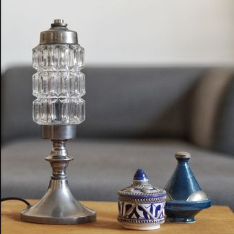 آباژور رومیزی با حباب آنتیک 1009