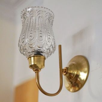 چراغ دیواری با حباب آنتیک اروپایی 1001