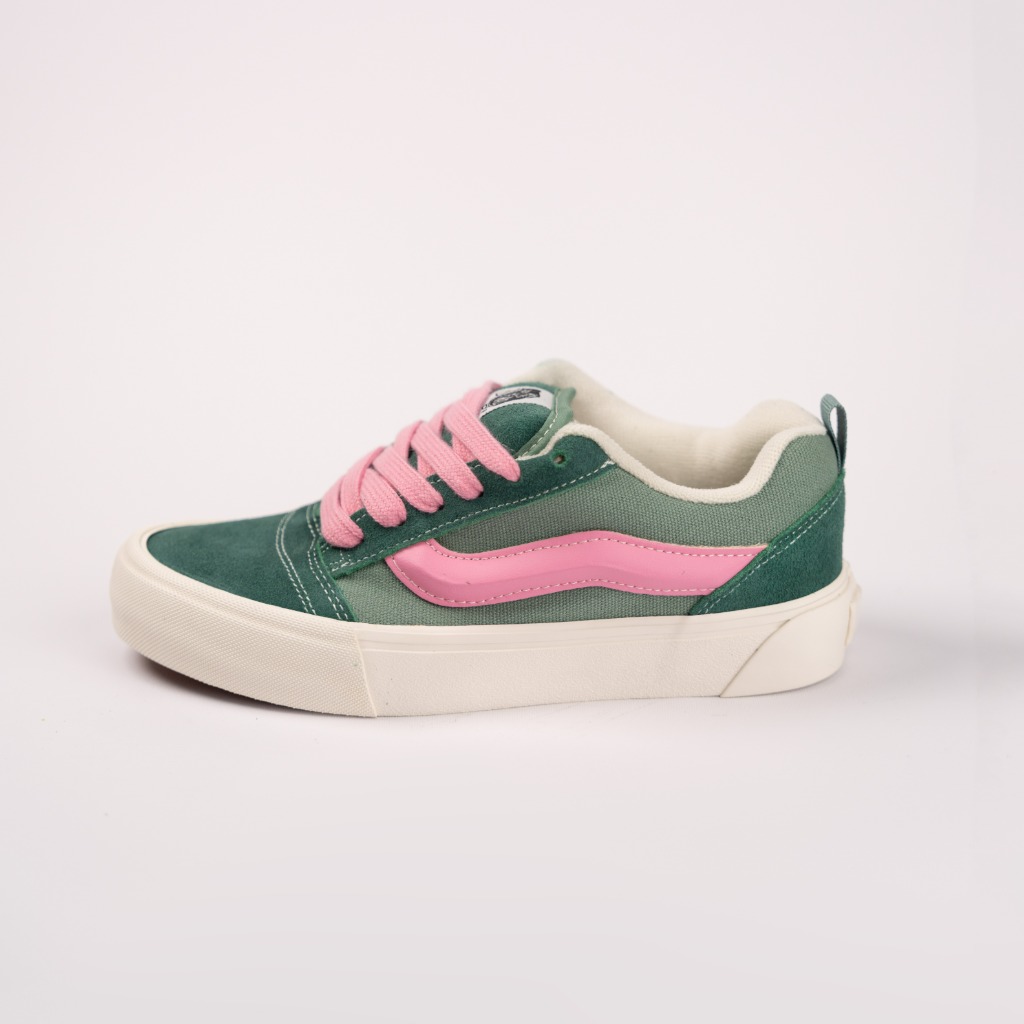 کفش ونس مدل نواسکول/vans knuskool green pink