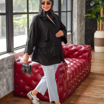 مانتو یه ور جیب لنین کج راه