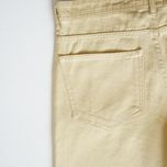 شلوار کتان مام فیت مردانه کرم روشن ، بدون زاپ - کد 0037