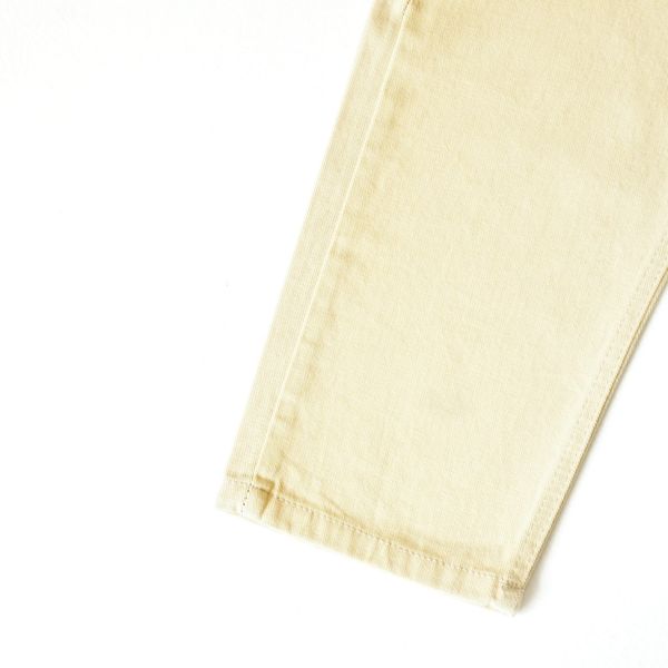 شلوار کتان مام فیت مردانه کرم روشن ، بدون زاپ - کد 0037