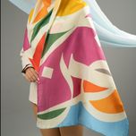 شال کالیگرافی اشعار طرح  دیاری و تهران