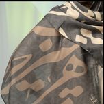 شال کالیگرافی اشعار ایرانی رنگ قهوه ای