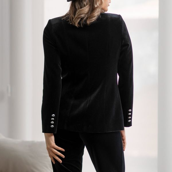 کت مخمل مشکی براق