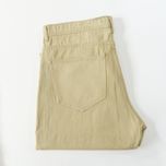 شلوار کتان مام فیت مردانه کرم روشن ، بدون زاپ - کد 0037