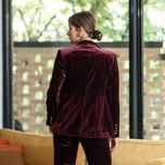 کت مخمل مارون براق