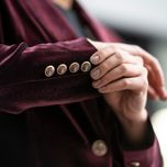 کت مخمل مارون براق