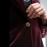 کت مخمل مارون براق