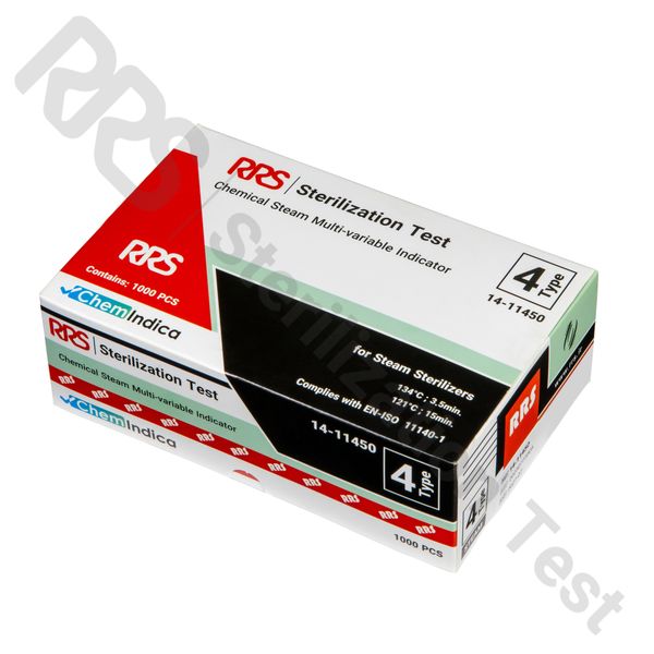 نشانگر شیمیایی بخار تایپ 4 (11450-14 RRS) - جعبه 1000 عددی