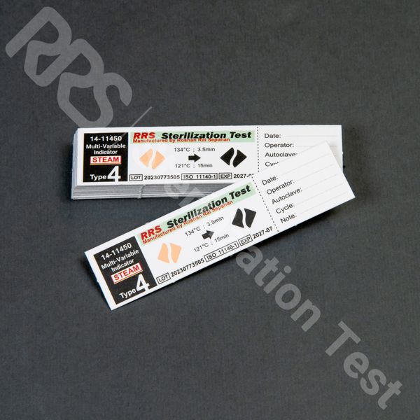 نشانگر شیمیایی بخار تایپ 4 (11450-14 RRS) - جعبه 1000 عددی