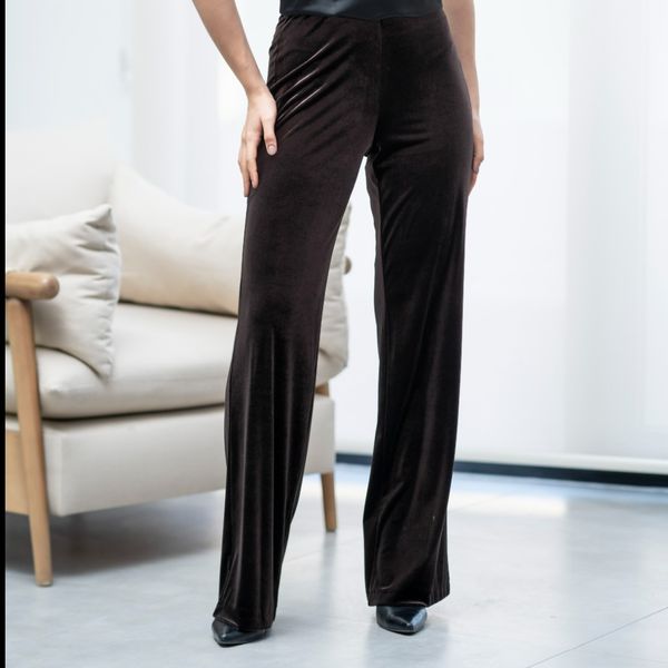 شلوار مخمل شکلاتی (فاق بلند )