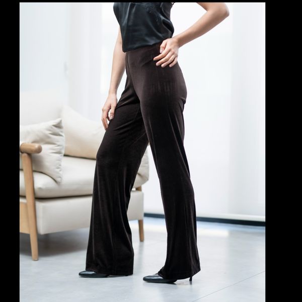 شلوار مخمل شکلاتی (فاق بلند )