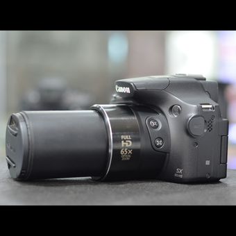 دوربین سوپر زوم کانن  sx60 hs با زووم 65 برابر ( کارکرده ) درحد نو