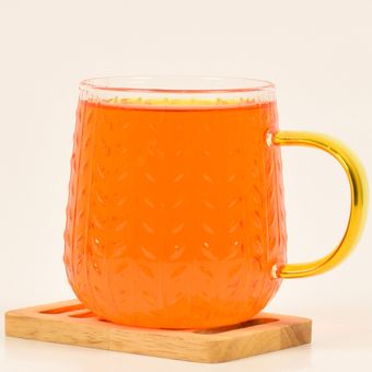 ماگ دسته طلایی طرح برگ