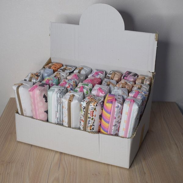 جامدادی تک زیپ فانتزی عمده کارتن 30 عددی