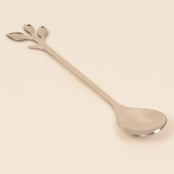 قاشق و چنگال برگ نقره ای